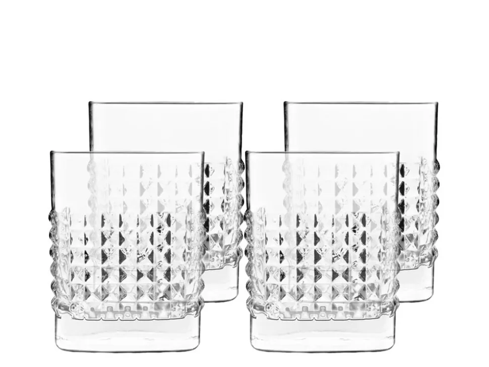 Mixology Elixir 4-pak Vandglas/Whiskyglas, Klar, 38 cl