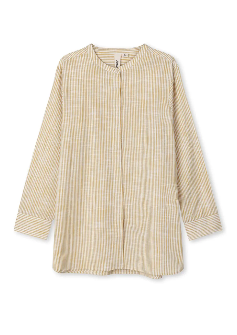 Mono Lines Ida Skjorte, Okker/ Hvid, XS