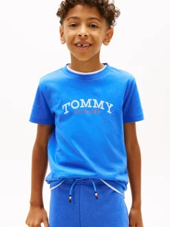 Monogram Graphic T-shirt, Empire Blue, 140 cm