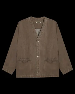 Moon Washed Shirt, Brown, L