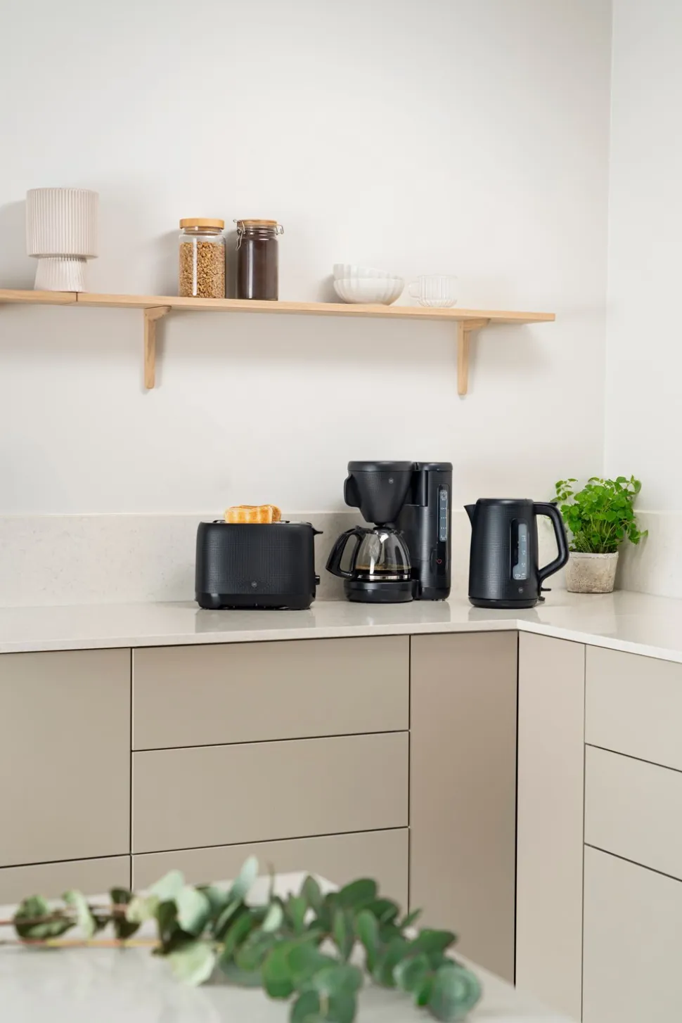 Morning Elkedel, Matte Black, 1,7 L