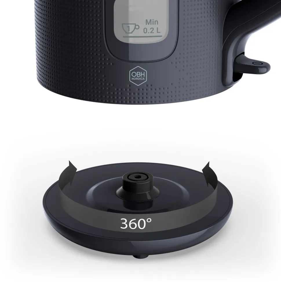 Morning Elkedel, Matte Black, 1,7 L