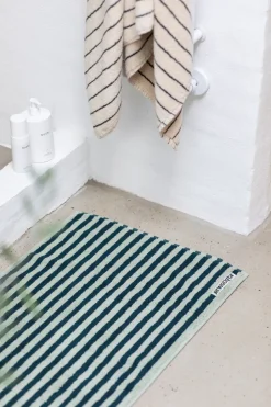 Naram Bademåtte, Sea Foam & Deep Teal 50x80 cm