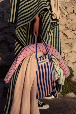 Naram Håndklæde, Baby Pink & Ski Patrol Red, 70x140 cm