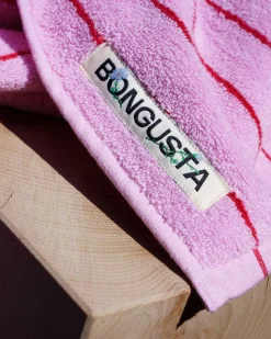 Naram Håndklæde, Baby Pink & Ski Patrol Red, 50x80 cm