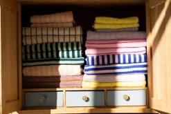 Naram Håndklæde, Baby Pink & Ski Patrol Red, 50x80 cm