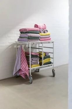 Naram Håndklæde, Baby Pink & Ski Patrol Red, 50x80 cm