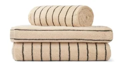 Naram Håndklæde, Creme & Ink, 50x80 cm