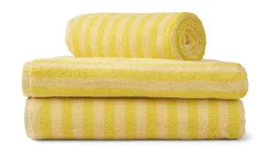 Naram Håndklæde, Pristine & Neon Yellow, 70x140 cm