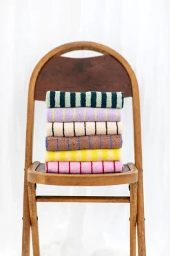 Naram Håndklæde, Sea Foam & Deep Teal, 70x140 cm