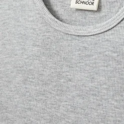 NataliSY Rib T-shirt, Grey Mel, 140 cm