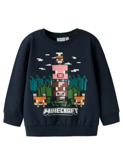 Nell Minecraft Sweatshirt, Navy Blazer, 98 cm