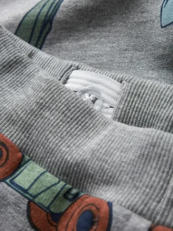 Nenean Sweatpants, Grey Melange, 116 cm