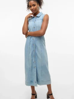 Nenya Denimkjole, Medium Blue Denim, L