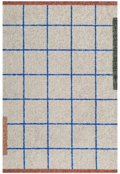 Network All-Round Måtte, Sand/Blue/Brown, 55x80 cm