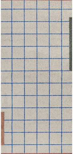 Network All-Round Måtte, Sand/Blue/Brown, 70x150 cm