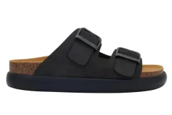 Noelle Chunky Suede Sandaler, Grey, 40