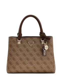 Noelle 4G Logo Håndtaske, Latte Logo/Brown