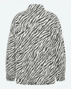 Noliana Zebra Denimskjorte, Black, 38