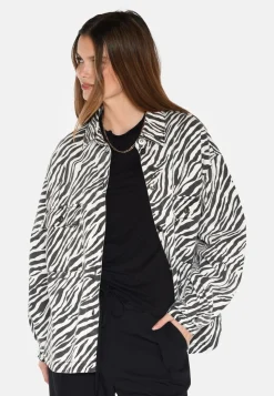 Noliana Zebra Denimskjorte, Black, 38