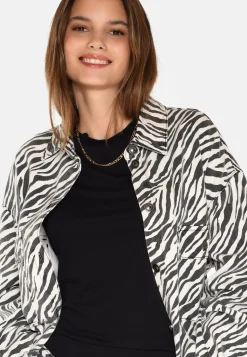 Noliana Zebra Denimskjorte, Black, 38