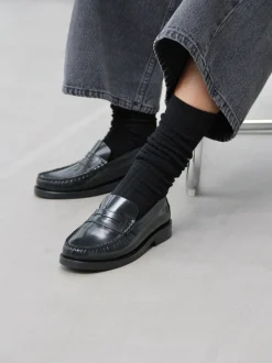 Norah Loafers, Black Polido, 39