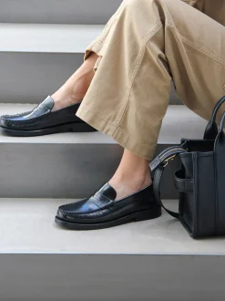 Norah Loafers, Black Polido, 39