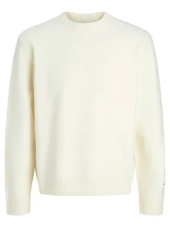 Norrebro Crew Neck Striktrøje, Sea Salt, 140 cm