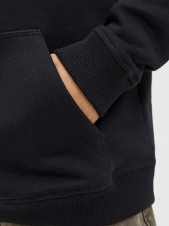 Norrebro Emb Hættetrøje, Black, 164 cm