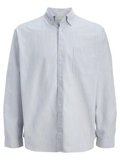 Norrebro Oxford T-shirt, Cashmere Blue Stripes, 164 cm