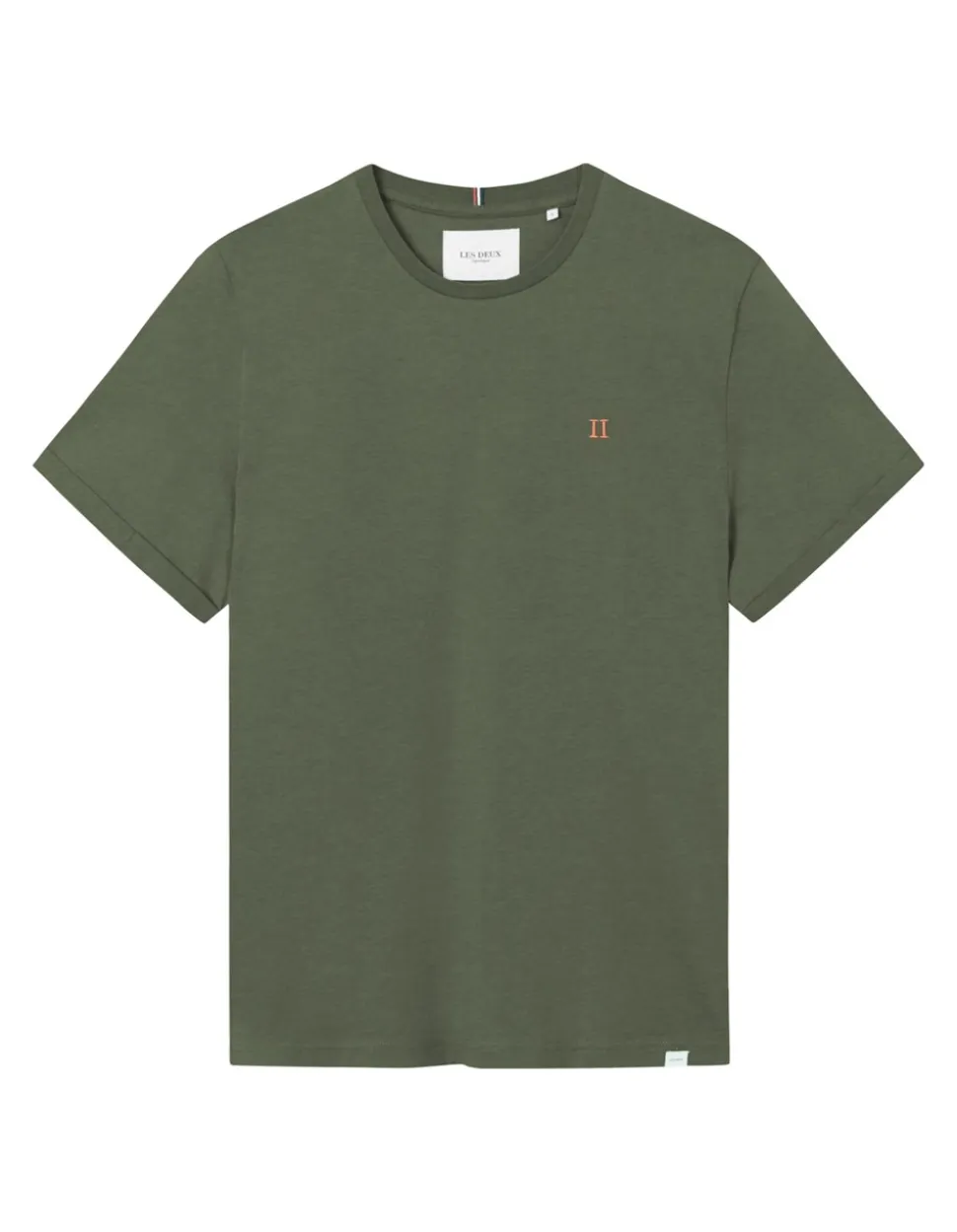 Nørregaard T-shirt, Olive Night/Orange, L