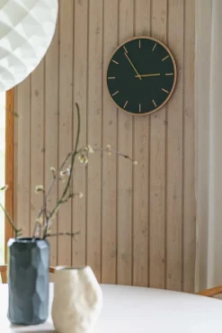 Oak Vægur, Conifer Oak/Gold, Ø28 cm