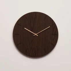 Oak Vægur, Dark Oak/Copper, Ø28 cm