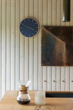 Oak Vægur, Smokey Blue/Gold, Ø28 cm