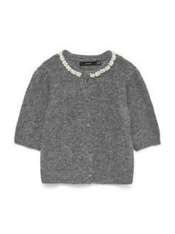 Ocean Cardigan, Medium Grey Melange, XL