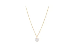 Ocean Heart Halskæde, Gold Plated, 40-45 cm