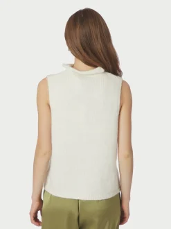 Odelia Knit Vest, Off White, 38