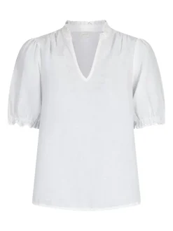 Odesa Linen Bluse, Hvid, 38