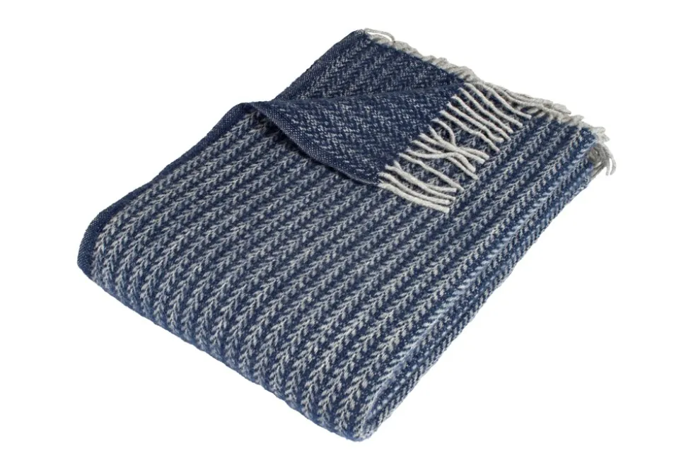 Odin Uldplaid, Blå, 130x200 cm