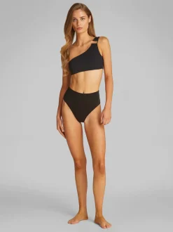 One Shoulder Bikinitop, Black, S