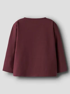 Ora Peppa Bluse, Burgundy, 104 cm