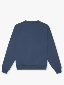 Organic Crewneck Sweatshirt, Dark Denim, S
