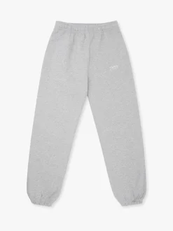 Organic Fitted Sweatpants, Heather Grey, XL