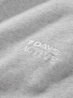 Organic Fitted Sweatpants, Heather Grey, XL