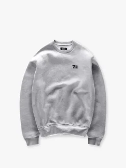 Organic Graphic Crewneck Sweatshirt, Heather Grey, L