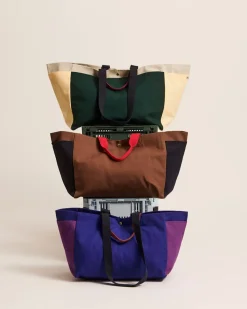 Organic Weekendtaske, Dark Green Multi