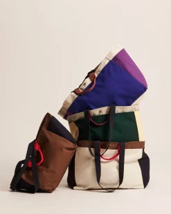 Organic Weekendtaske, Dark Green Multi