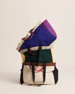 Organic Weekendtaske, Dark Green Multi