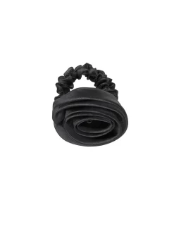 Organza Rosea Scrunchie, Black