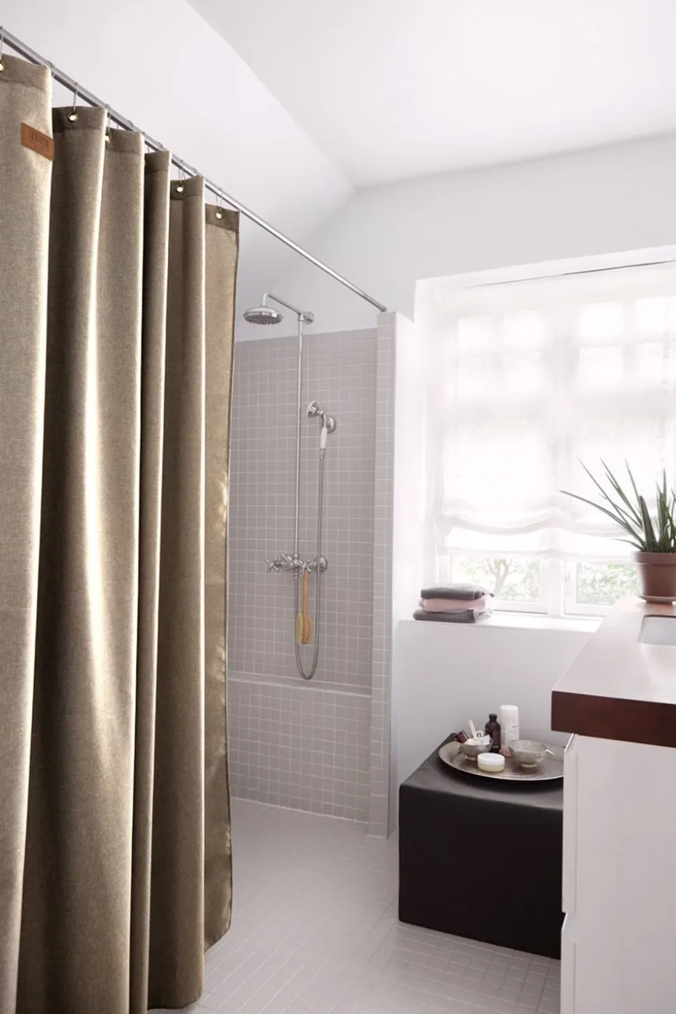 Orlando Badeforhæng, Sand, 150x200 cm